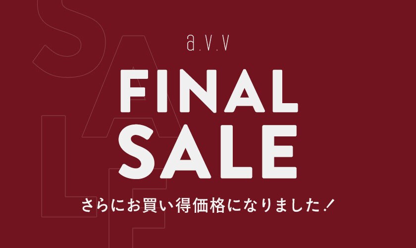 最大80%OFF　FINAL SALE