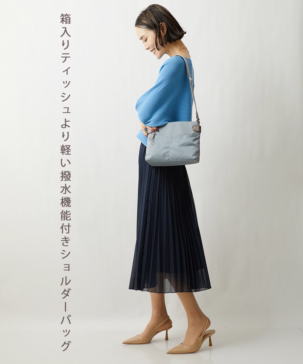 【撥水】ナイロンスクエアミニショルダーバッグ