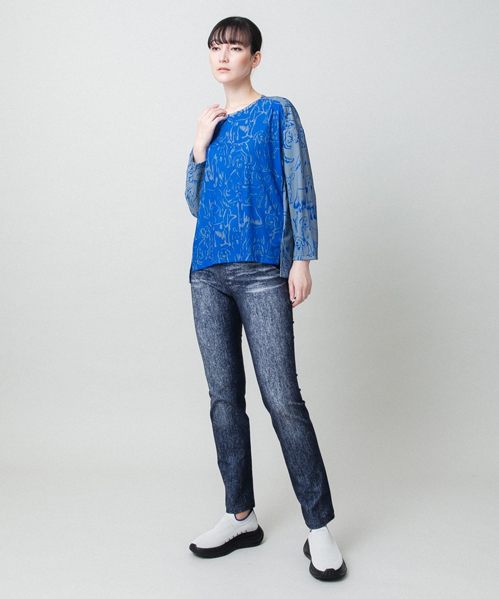 ドッグモチーフプルオーバー/日本製/洗える