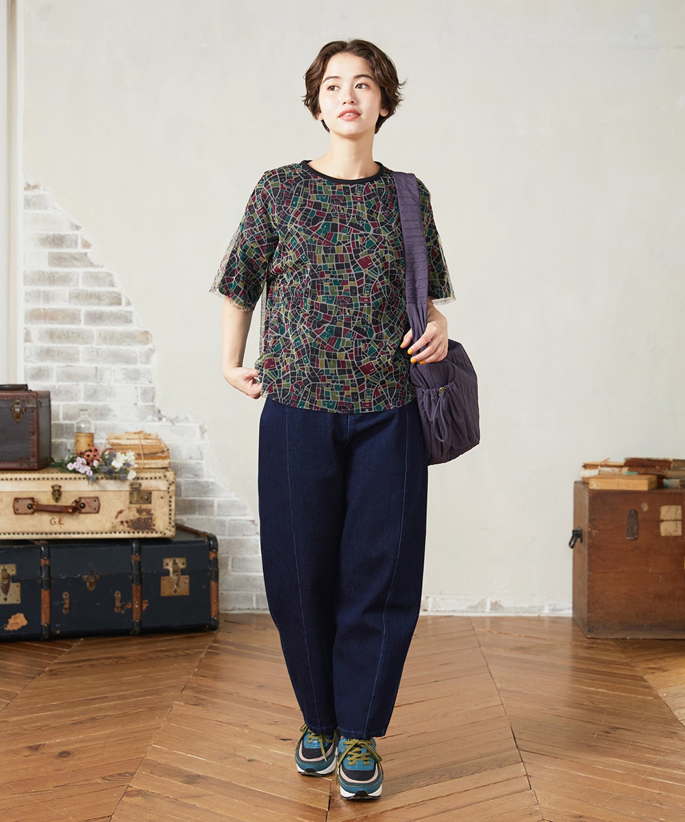 Callejero チュールレイヤードカットソー