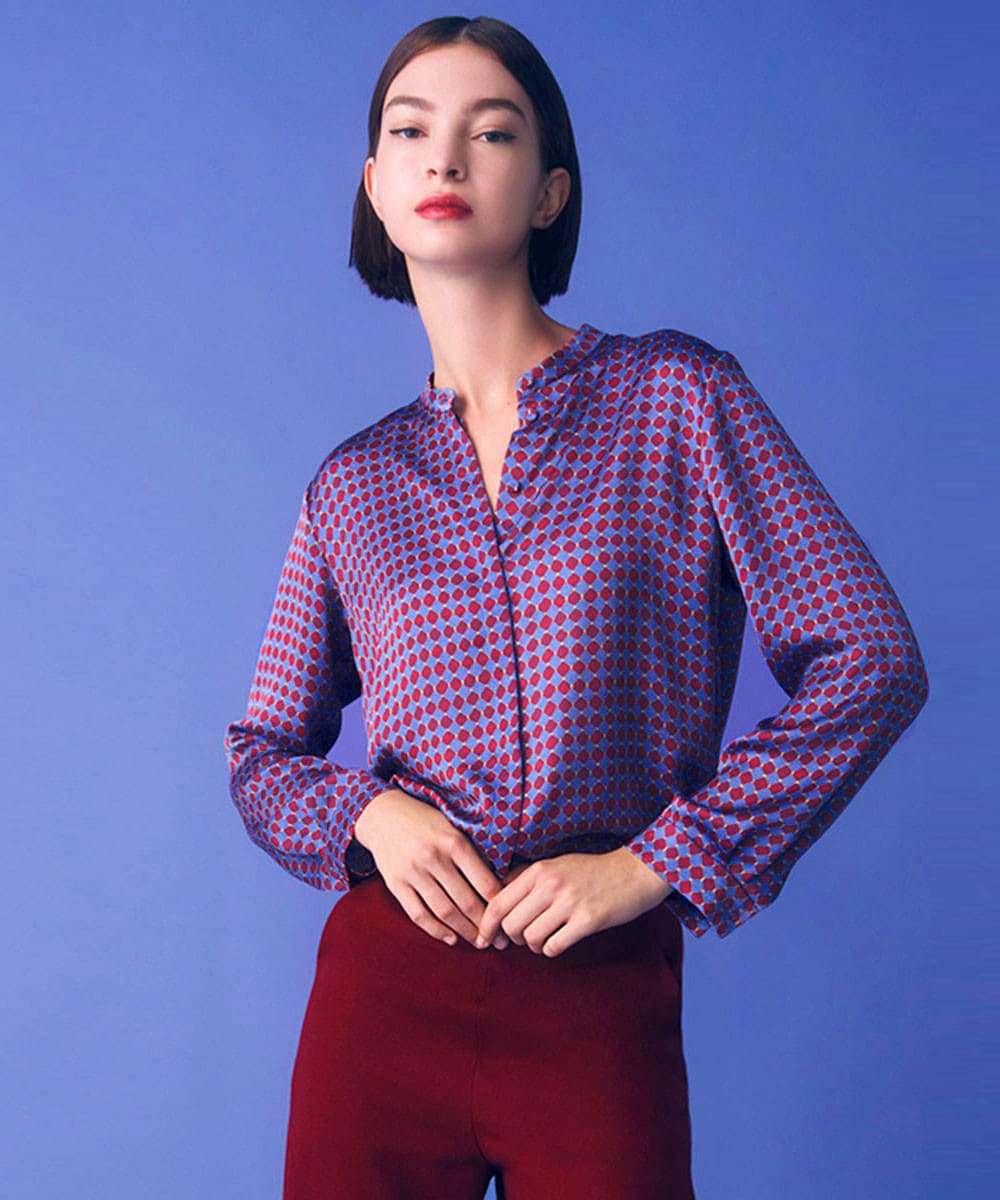 Diamante print blouse