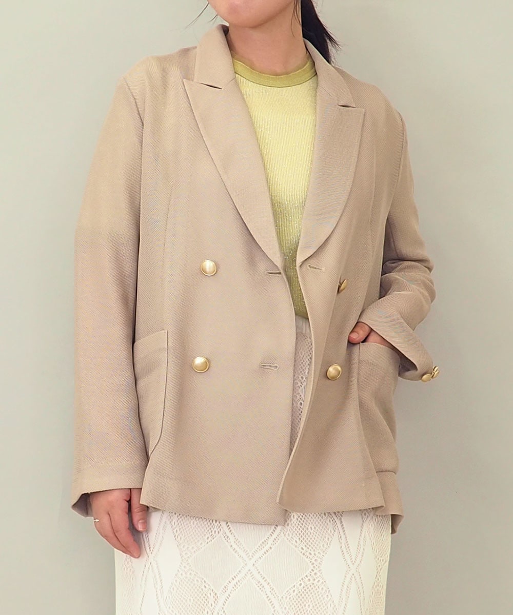 金釦メッシュダブルジャケット