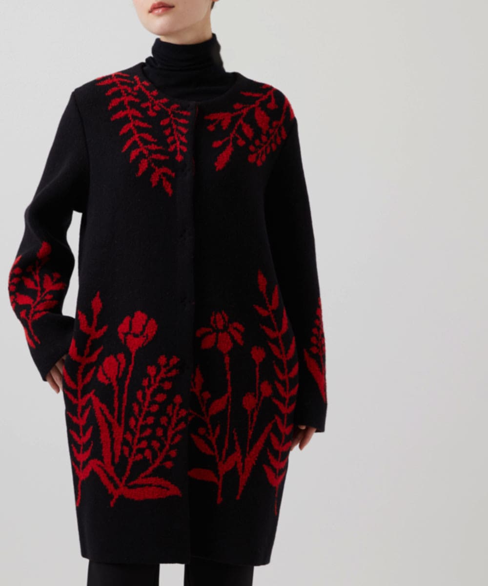 Double face knit coat