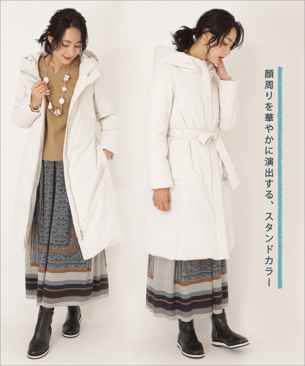 ヒロコ ビスのフーディダウンコート画像