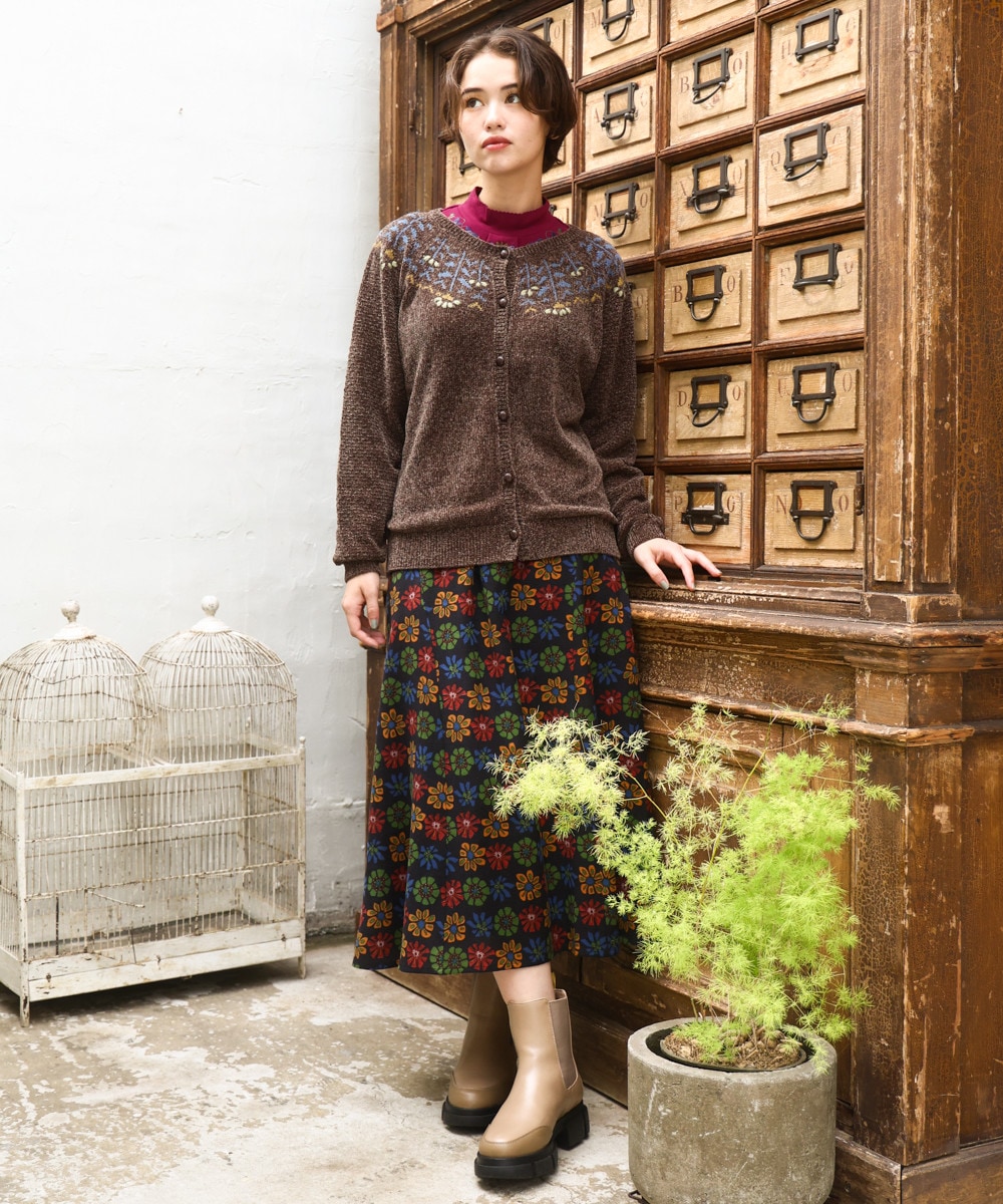 Calle Imperial フラワープリントスカート