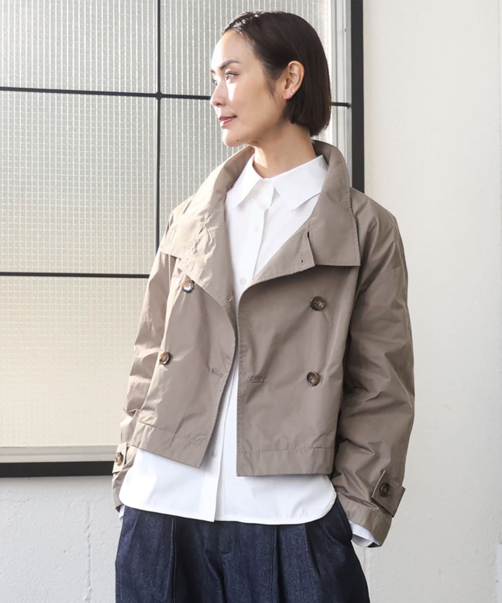 スタンドカラーショートブルゾン