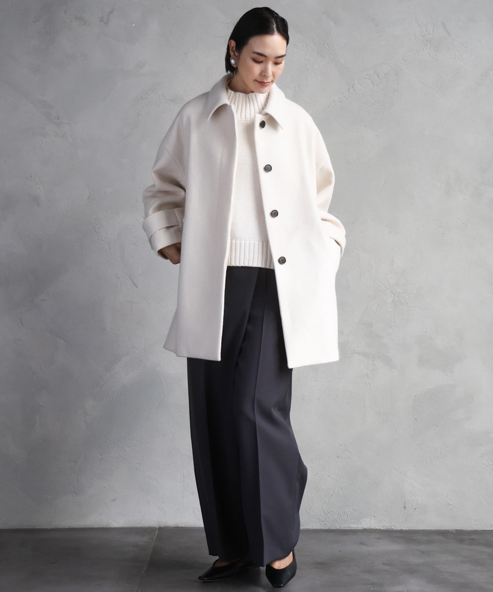 Super100ウールステンカラーコート