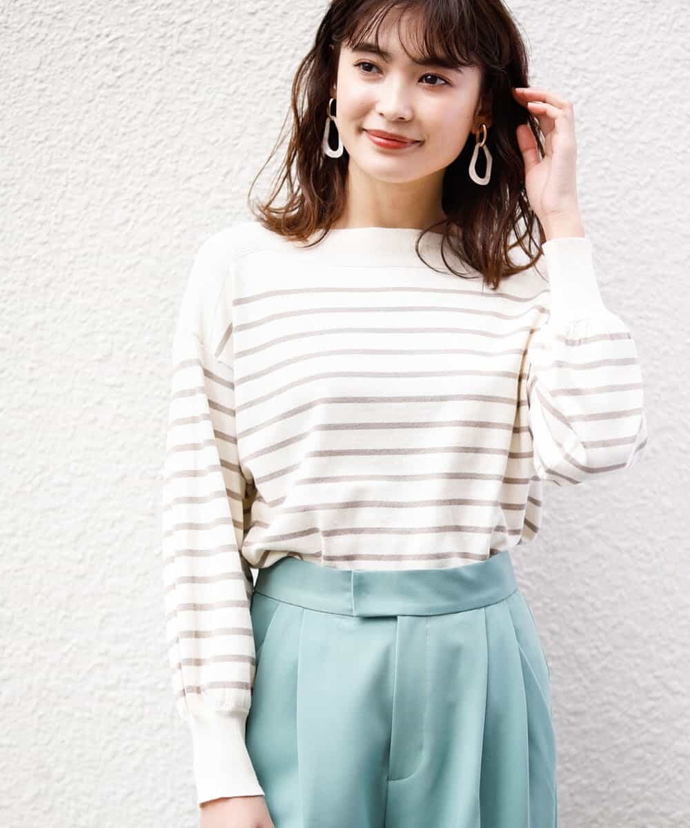 パフスリーブニット