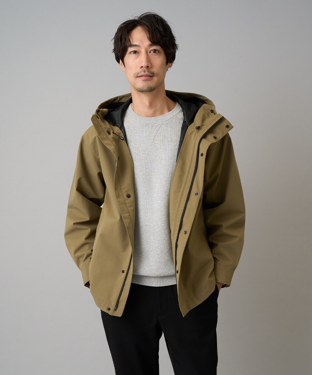 【軽撥水/防風】SORONAラミネートコーティングマウンテンパーカー
