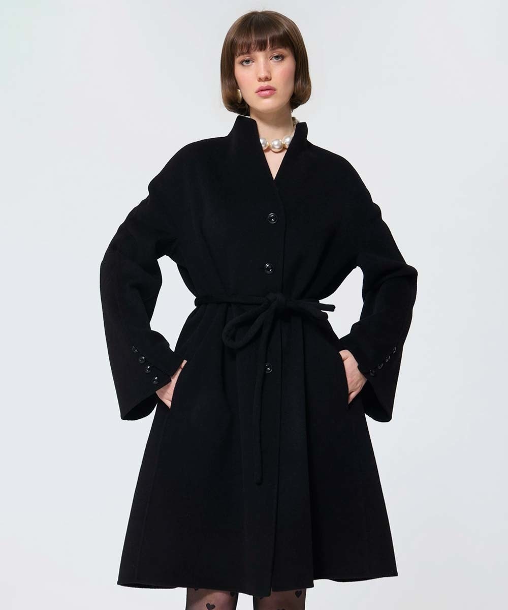 ダブルフェイスウールコート