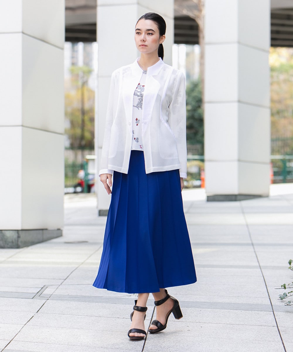 オリエンタルアニマルプリントカットソー/日本製/洗える