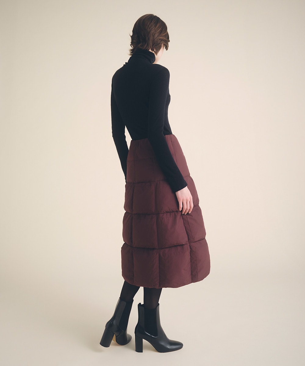 Chocolate bar down skirt