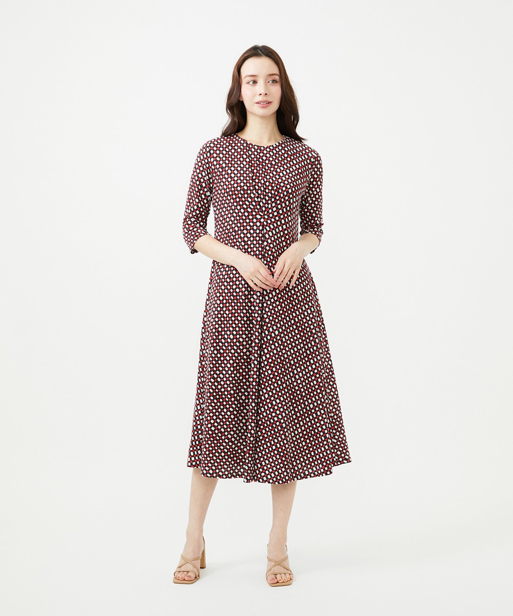 Check print dress