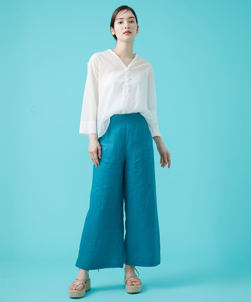 Mix button blouse