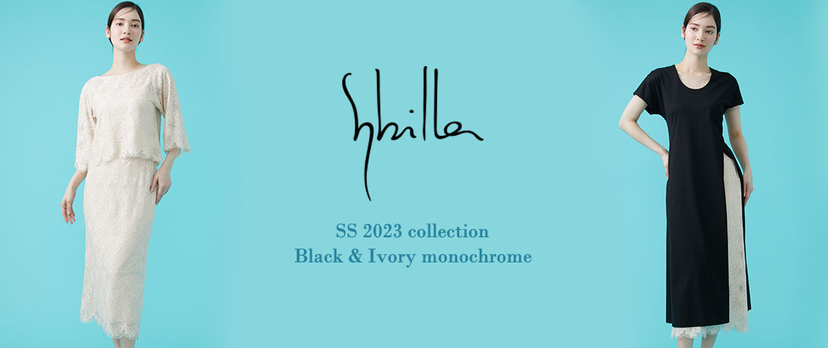 Sybilla SS 2023 - Black & Ivory monochrome -