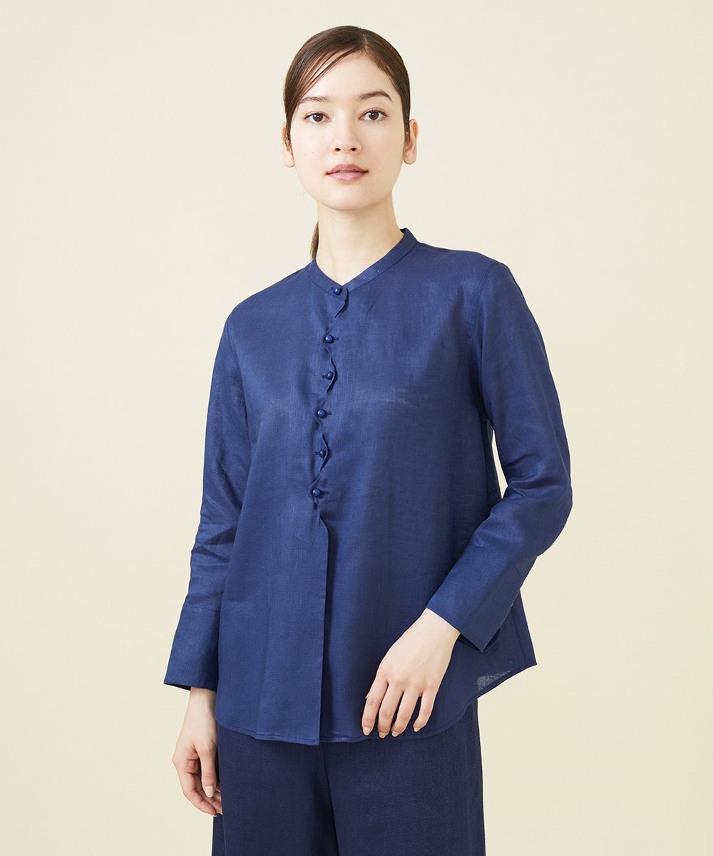 Wave design blouse
