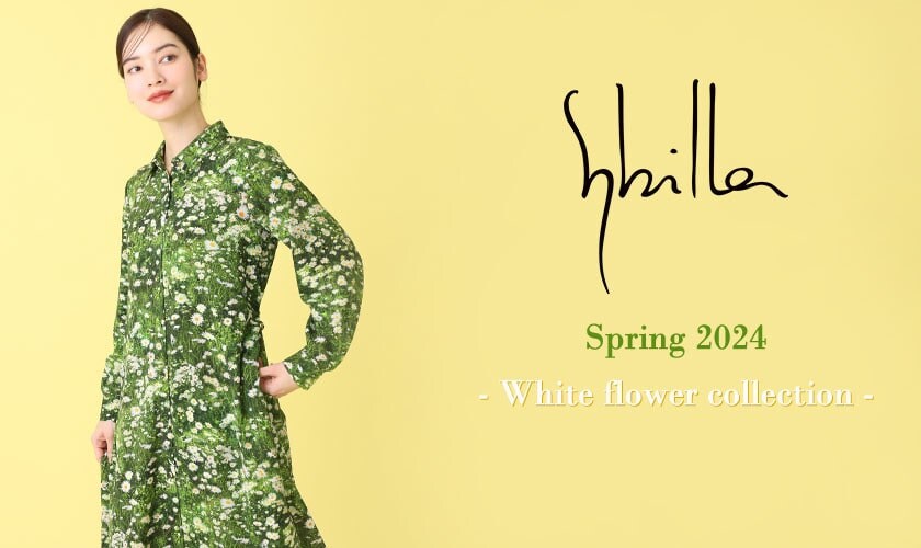 Sybilla Spring 2024 - White flower collection -