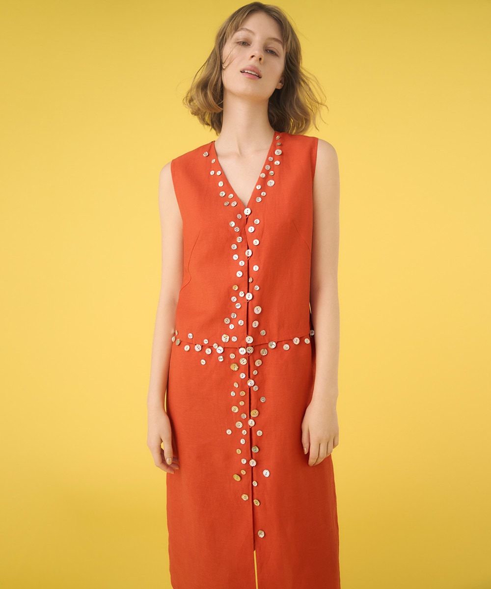 Botones (ボタン) gilet dress