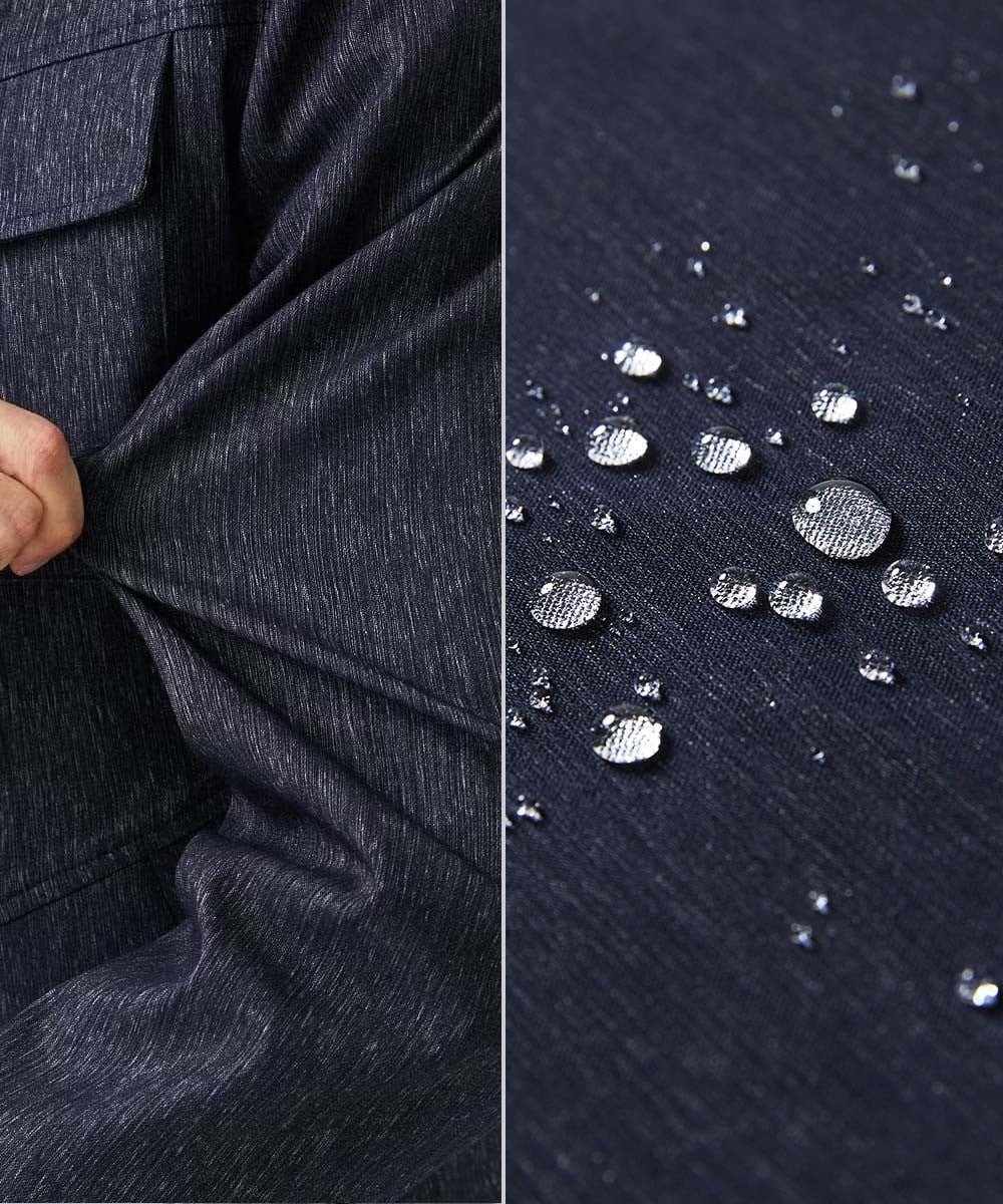 【ライナー付き / 撥水 / ストレッチ】 COMFUN CLOTH(コンファンクロス） フード付ブルゾン