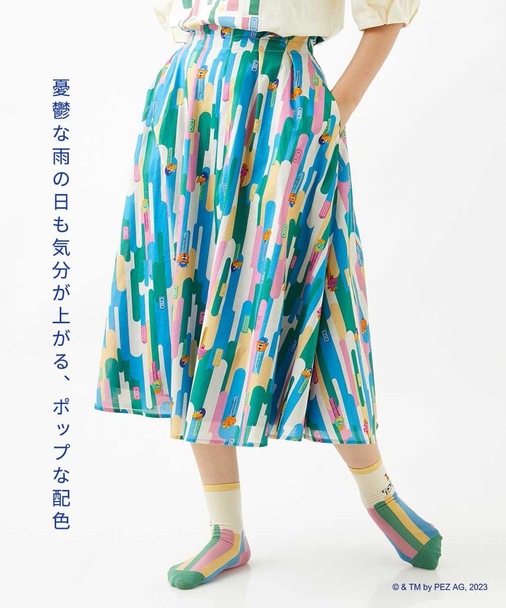 ホコモモラのPEZ stripe プリントスカートの画像