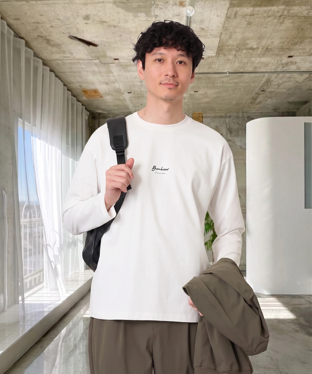 ミニロゴセミワイドシルエットカットソー