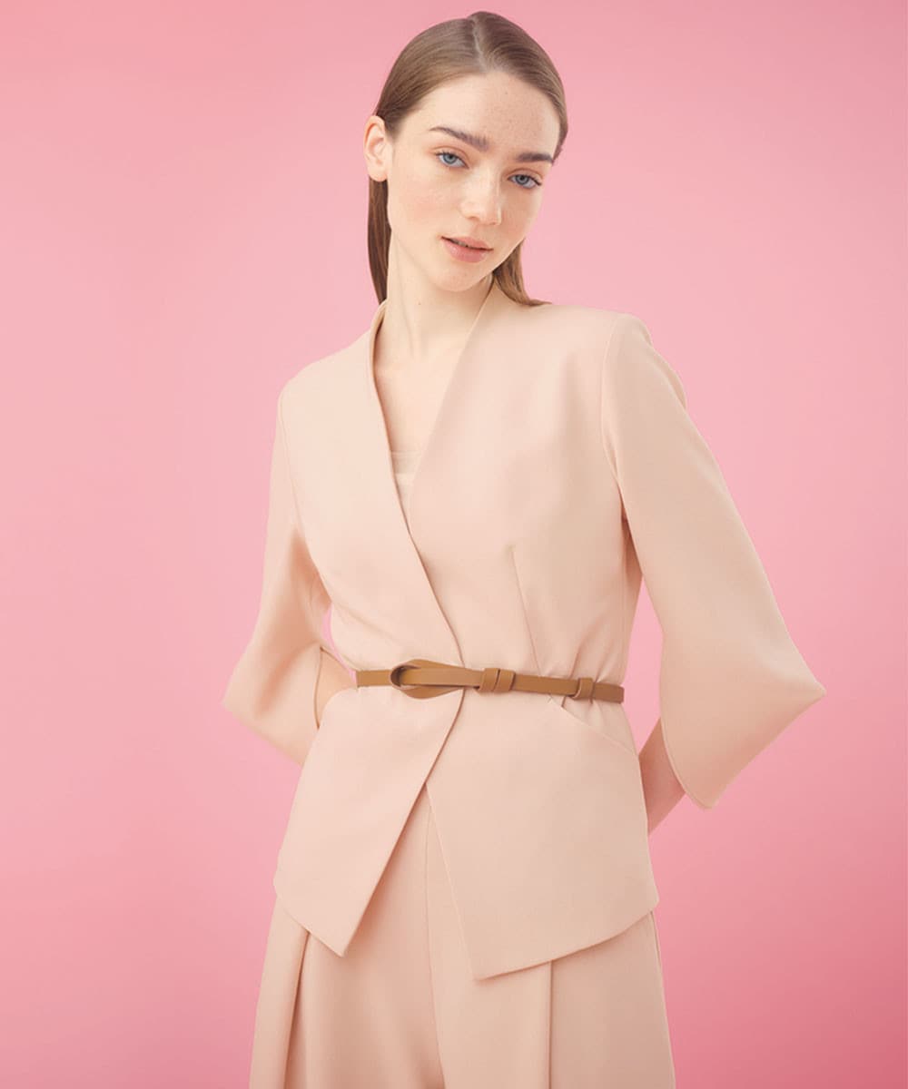 Slit sleeve jacket & pants