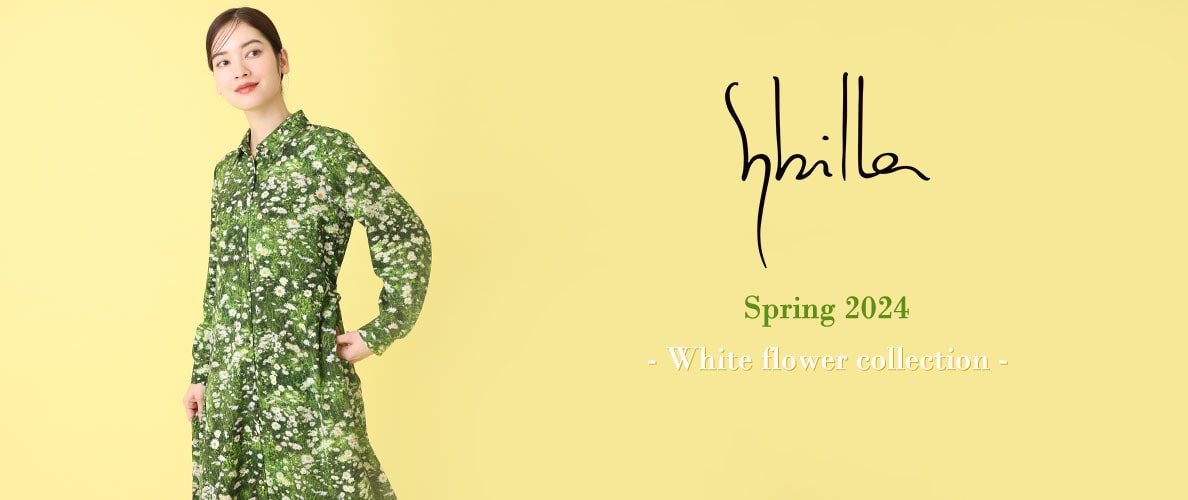 Sybilla Spring 2024 - White flower collection -