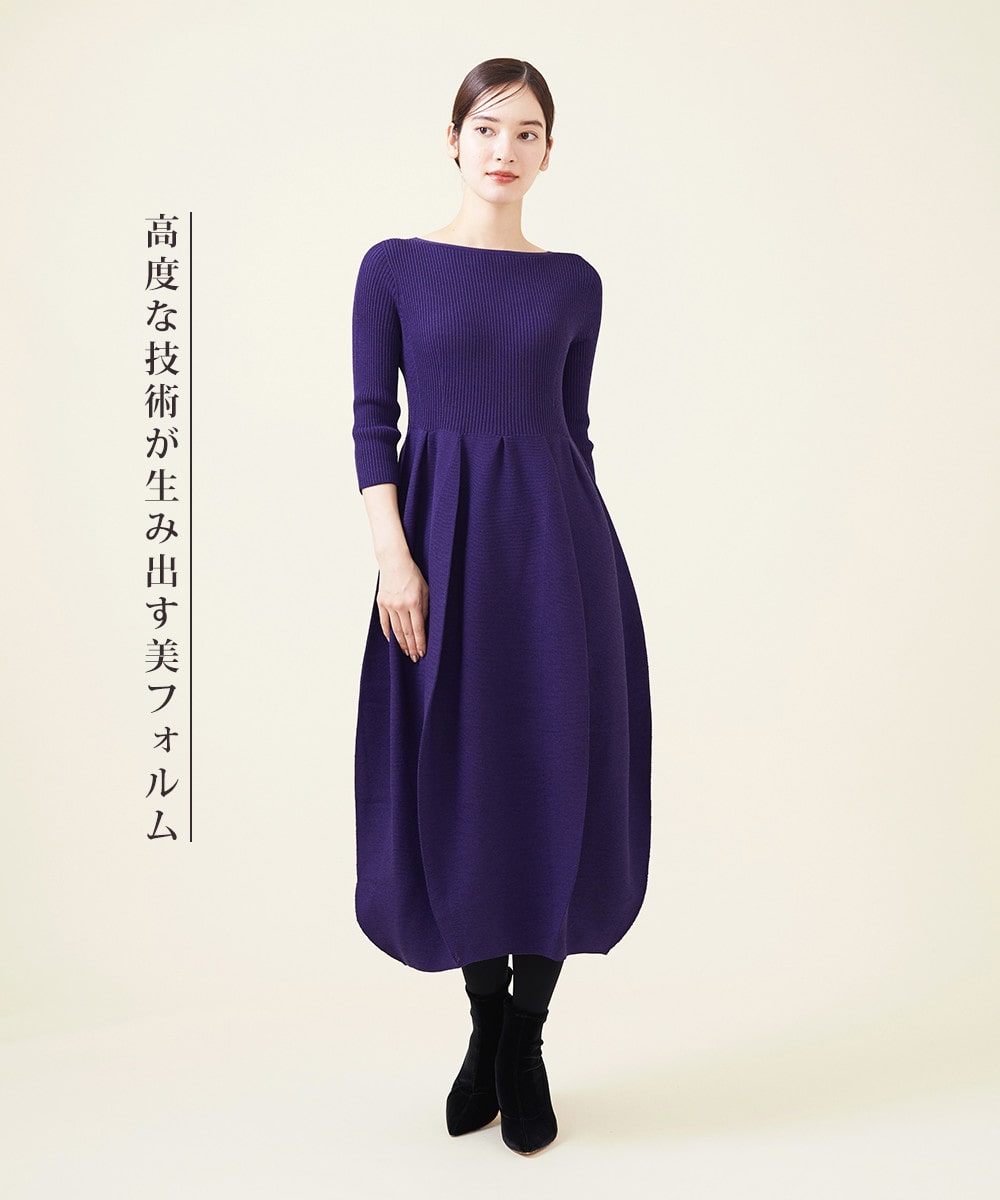 シビラのコクーンフォルムニットドレスの画像