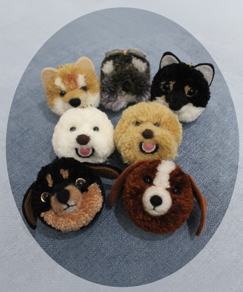 もこもこアニマルバッグチャーム