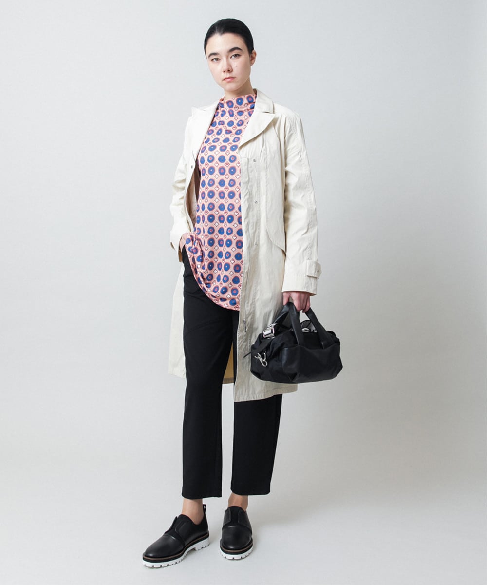 ドットスクエアAラインデザインチュニック /日本製/洗える