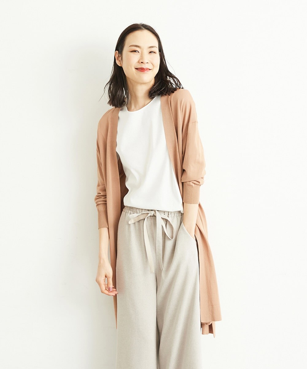 【洗える/抗菌】ロングカーディガン