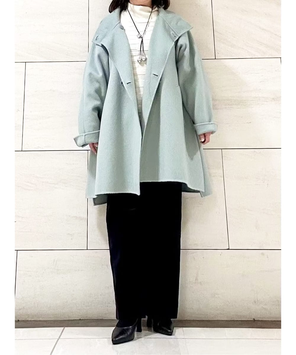 スタンドカラーリバージャージーコート