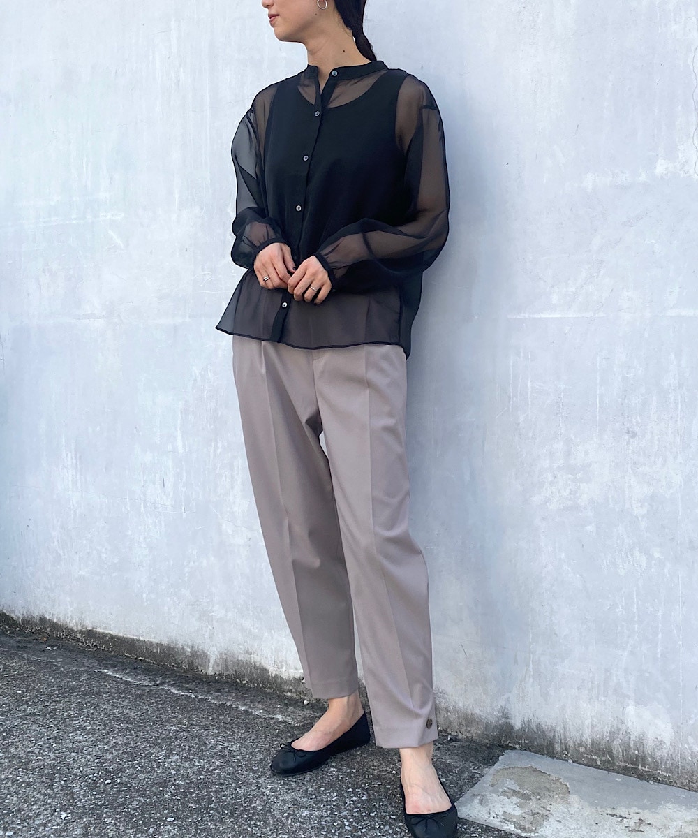  レングスカットアイテムリメイク　シアーブラウス