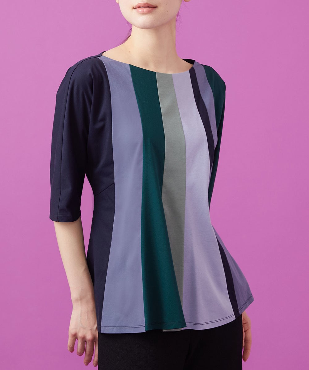 Multicolor patchwork top