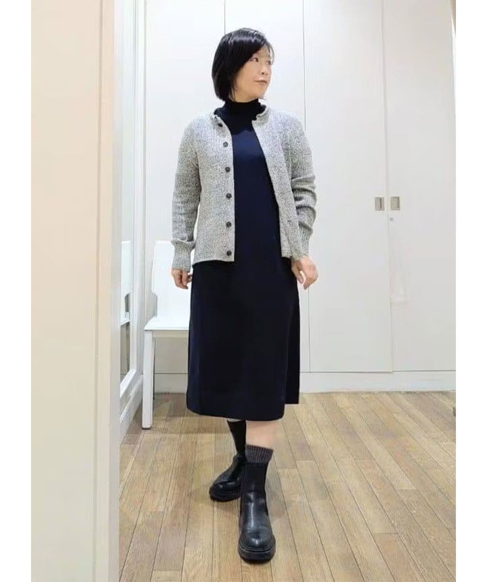 冬大活躍の楽ちんワンピース。