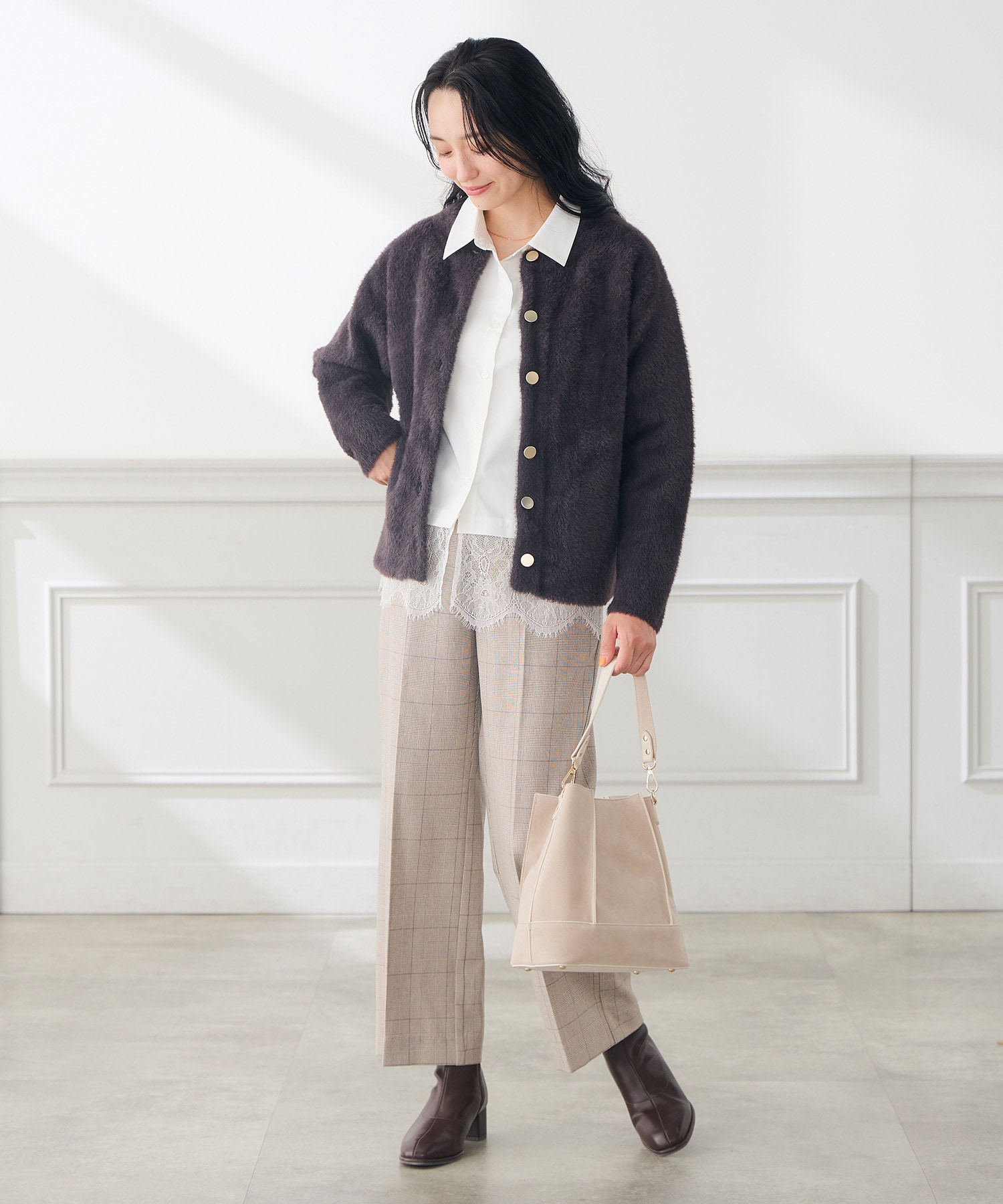 ラク魅せスッキリストレートパンツ