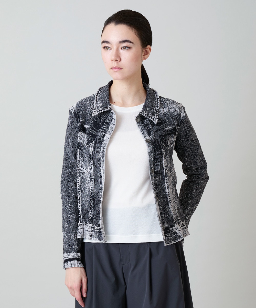 立体ストレッチデニムジャケット