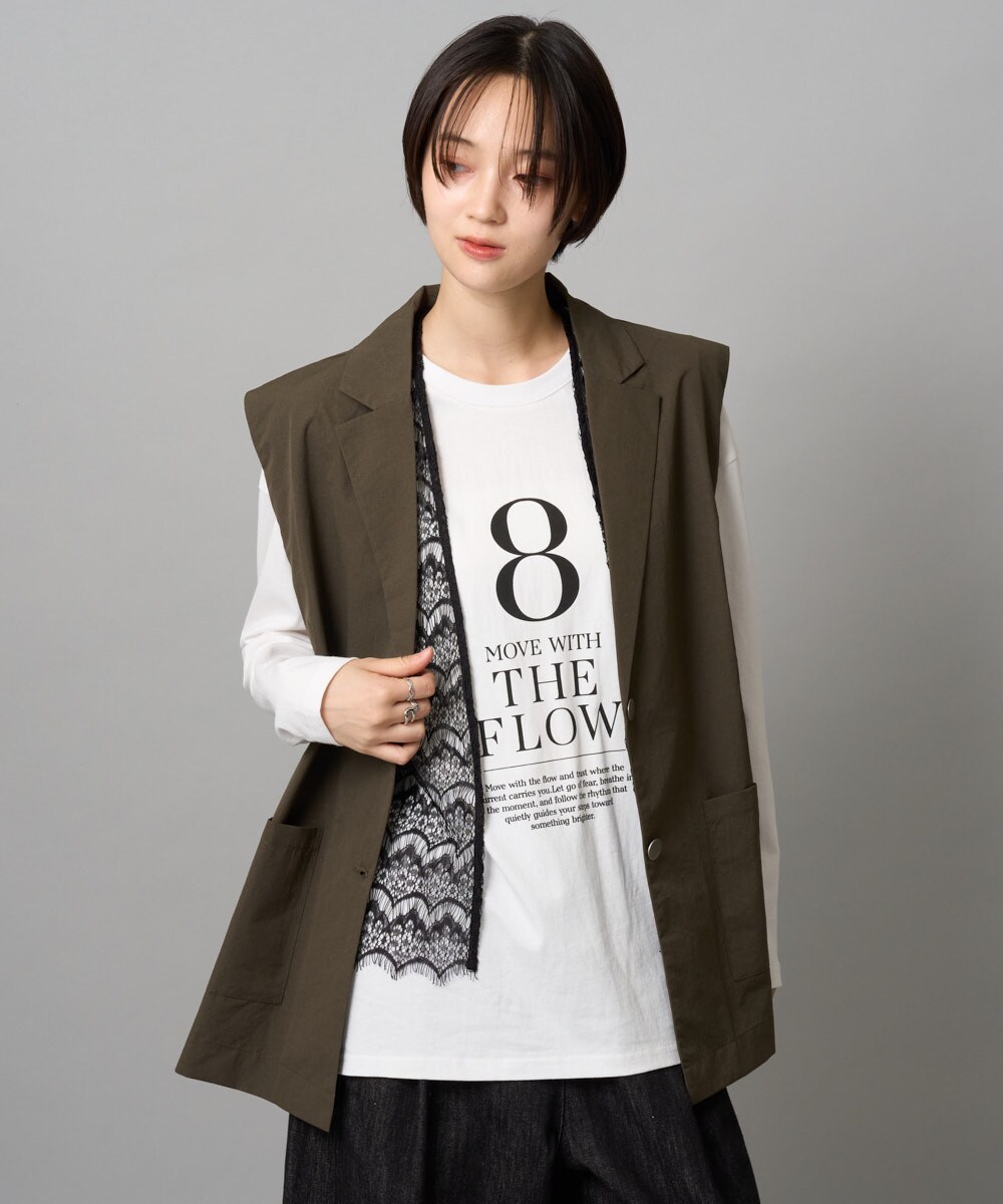 ロゴプリントロングTシャツ