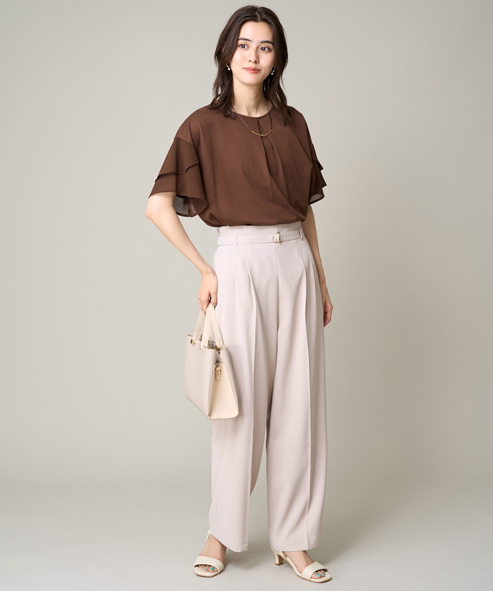 シフォンケープカットソー