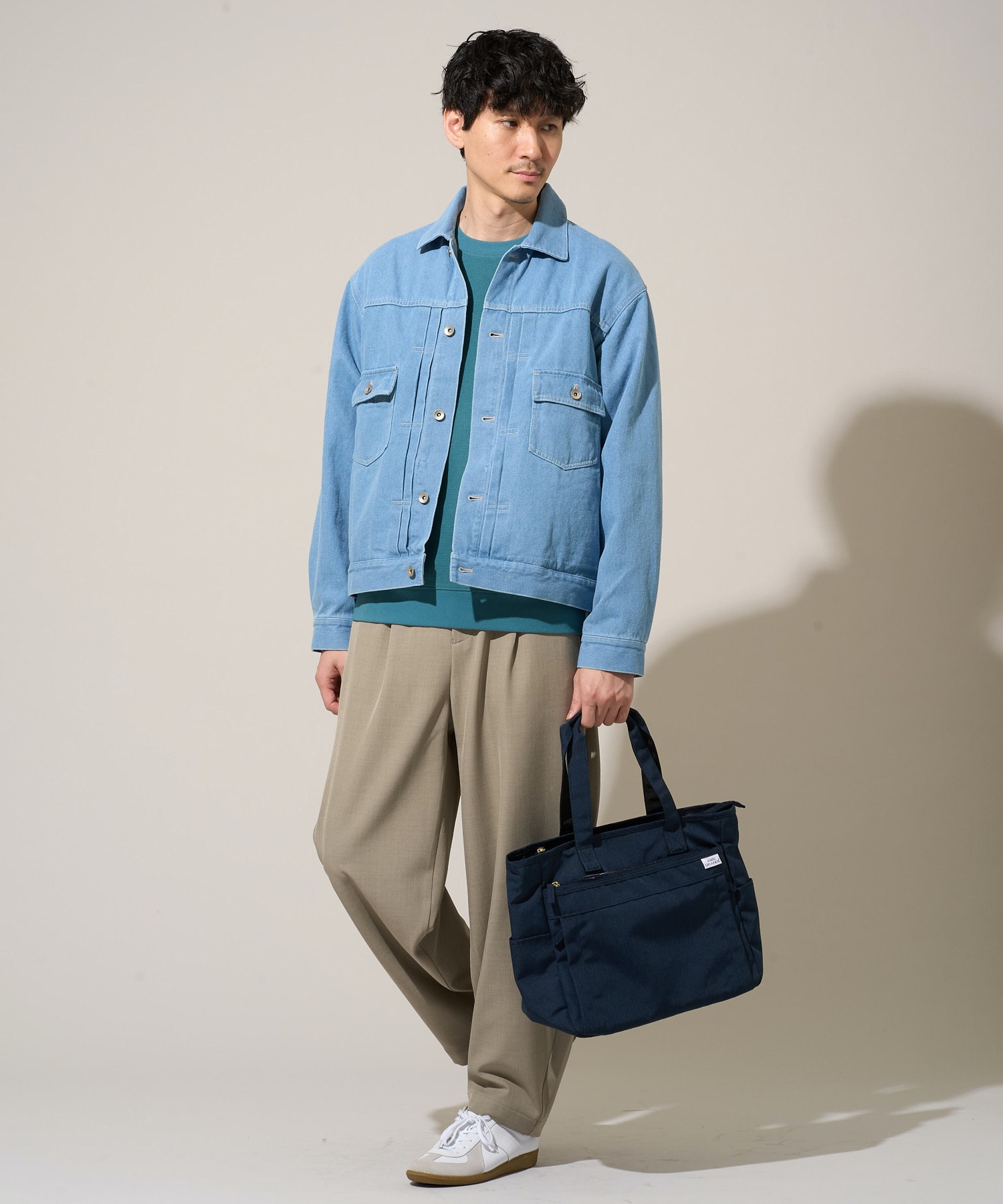 毎年人気売上NO.1！アゼダブルフェイス1ポイント刺繍カットソー