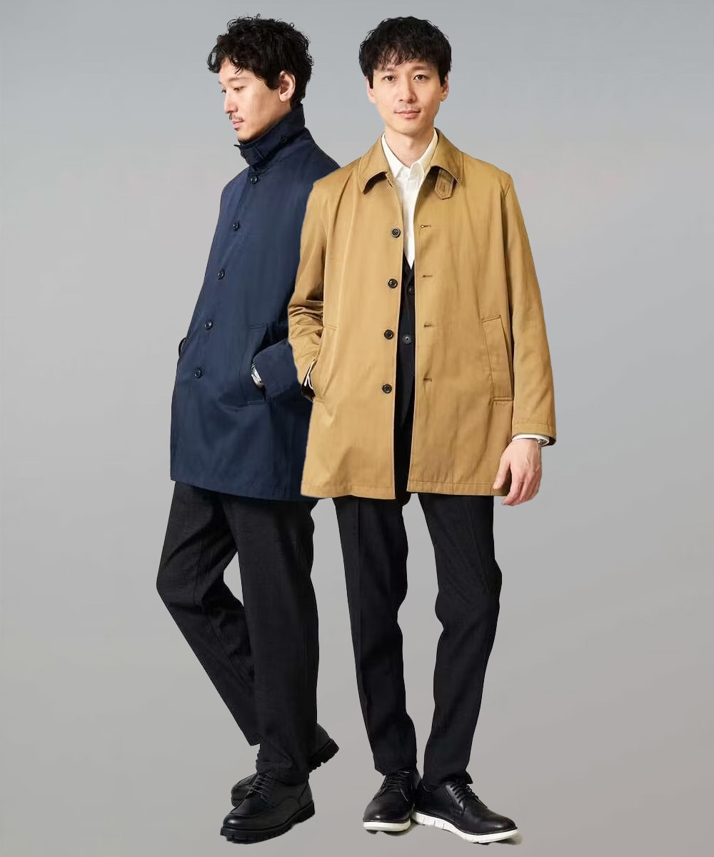 【撥水/毛玉になりにくい】ステンカラーコート