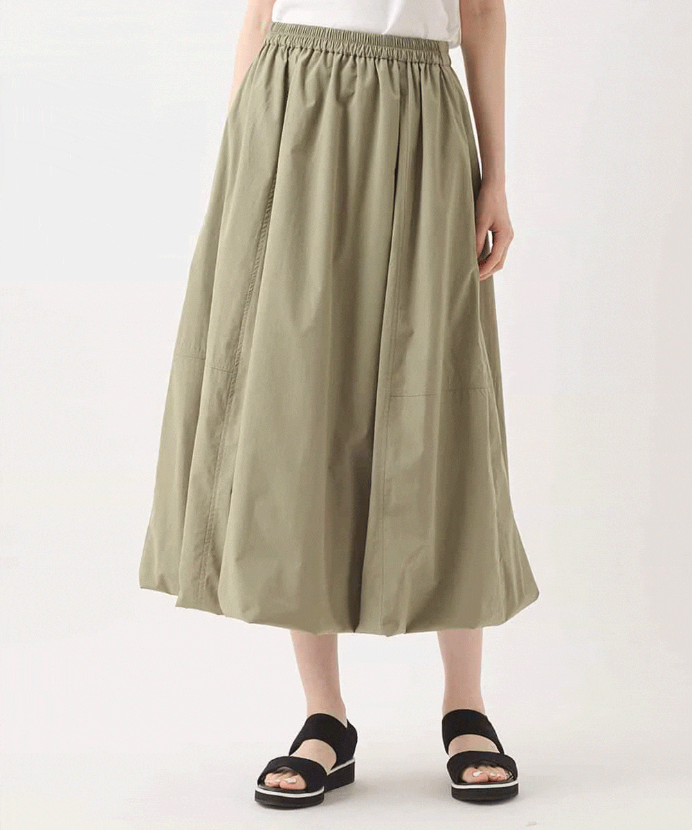 ストレッチタフタバルーンヘムスカート