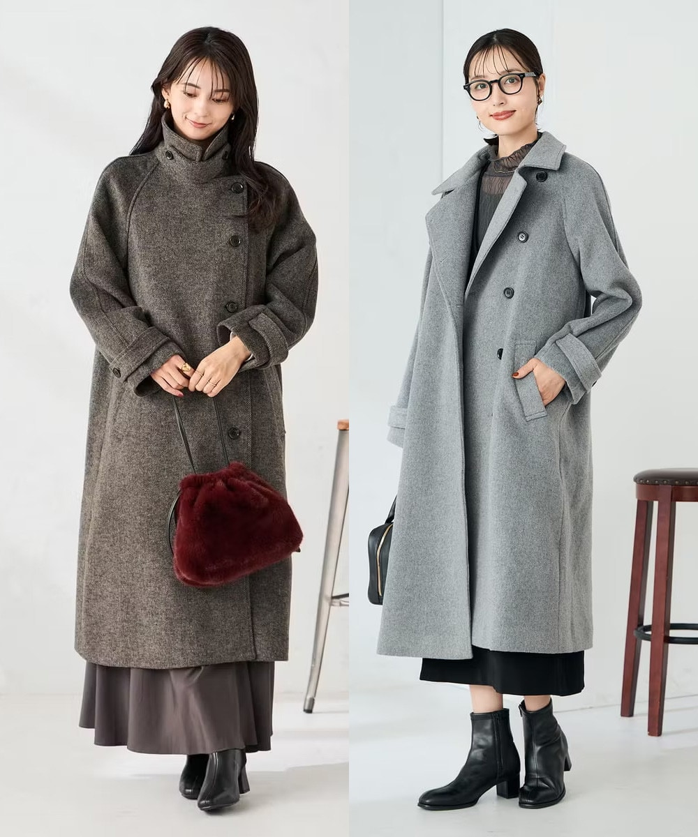 テーラードロングコート