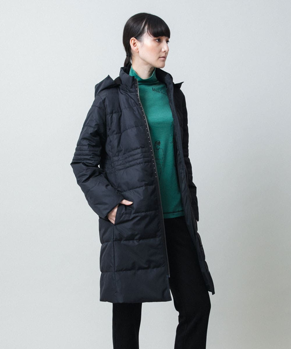 エコダウンキルティングコート/洗える