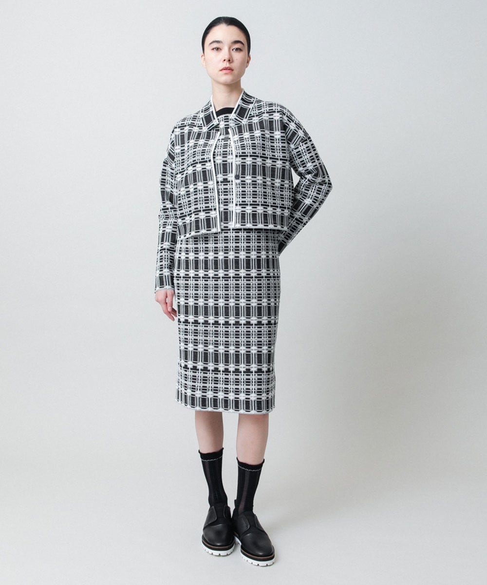 ストライプステッチジャガードソックス /日本製/洗濯機で洗える