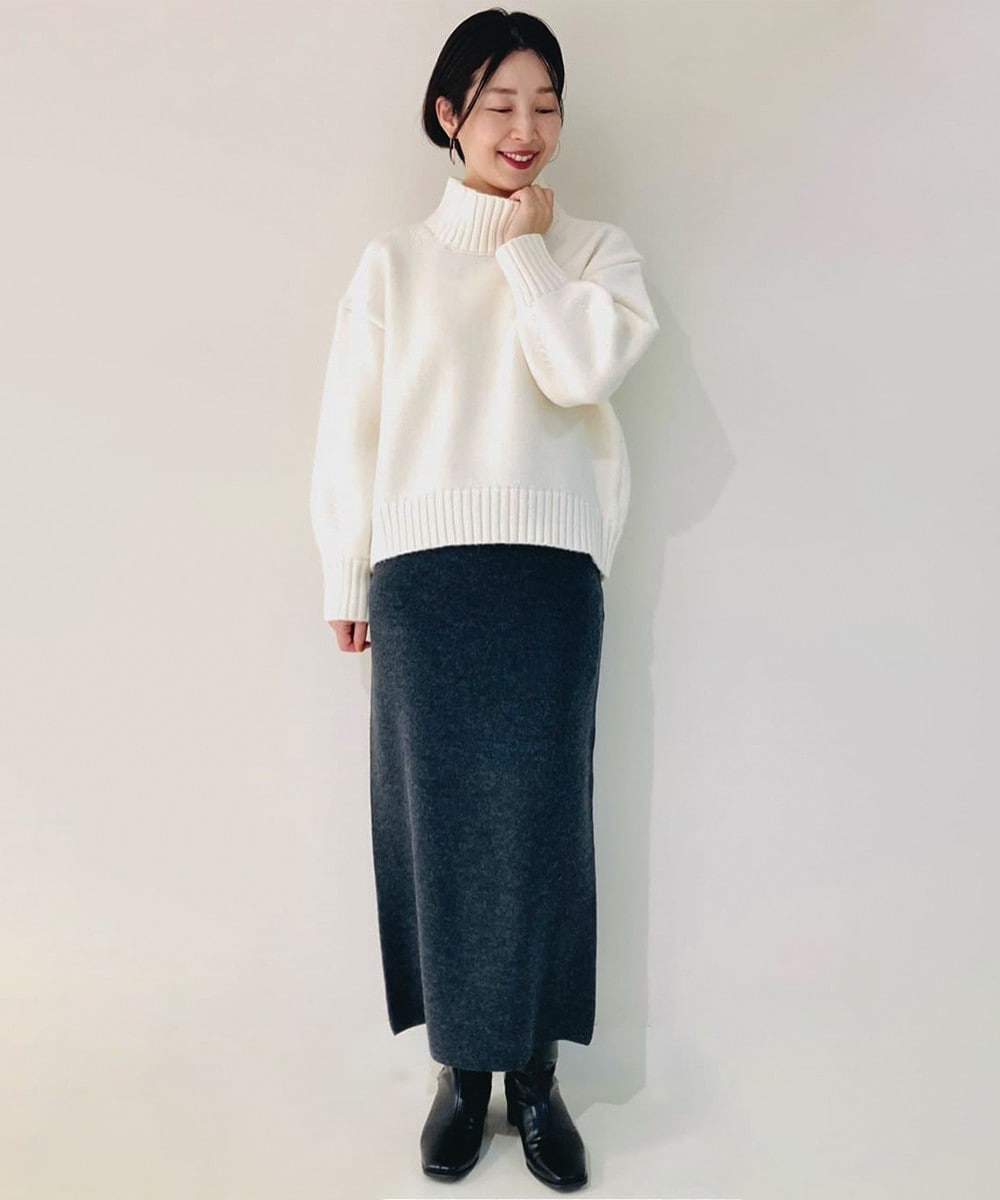 デザインニット×ニットスカート