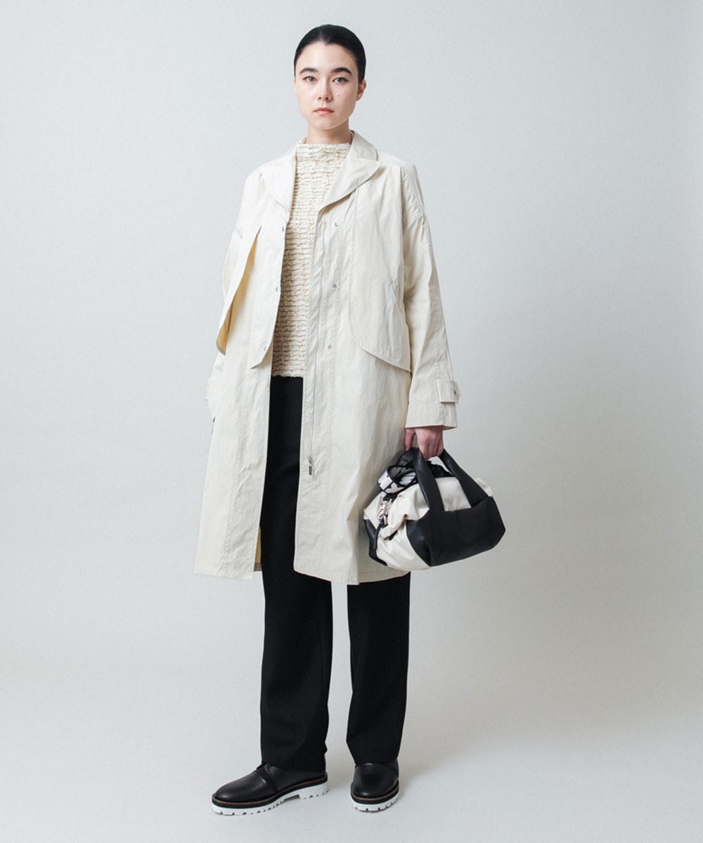 【2WAY】異素材ミックスボストンバッグ