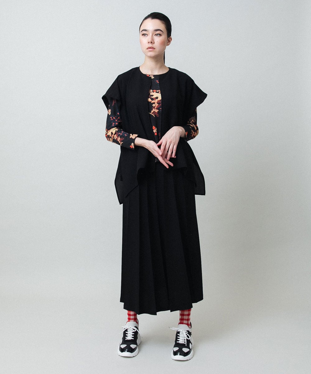 オリエンタルアニマルプリントカットソー/日本製/洗える