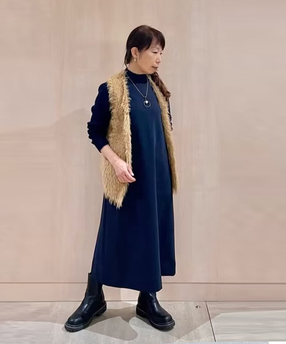 縦長シルエットのファーベスト