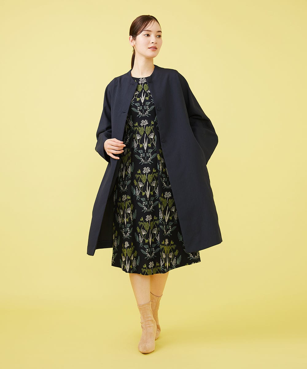 Design sleeve coat  x  botanical dress
